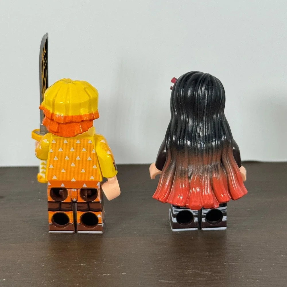 Demon Slayer Zenitsu Agatsuma Nezuko Kamado Custom Minifigure Building Set Toy